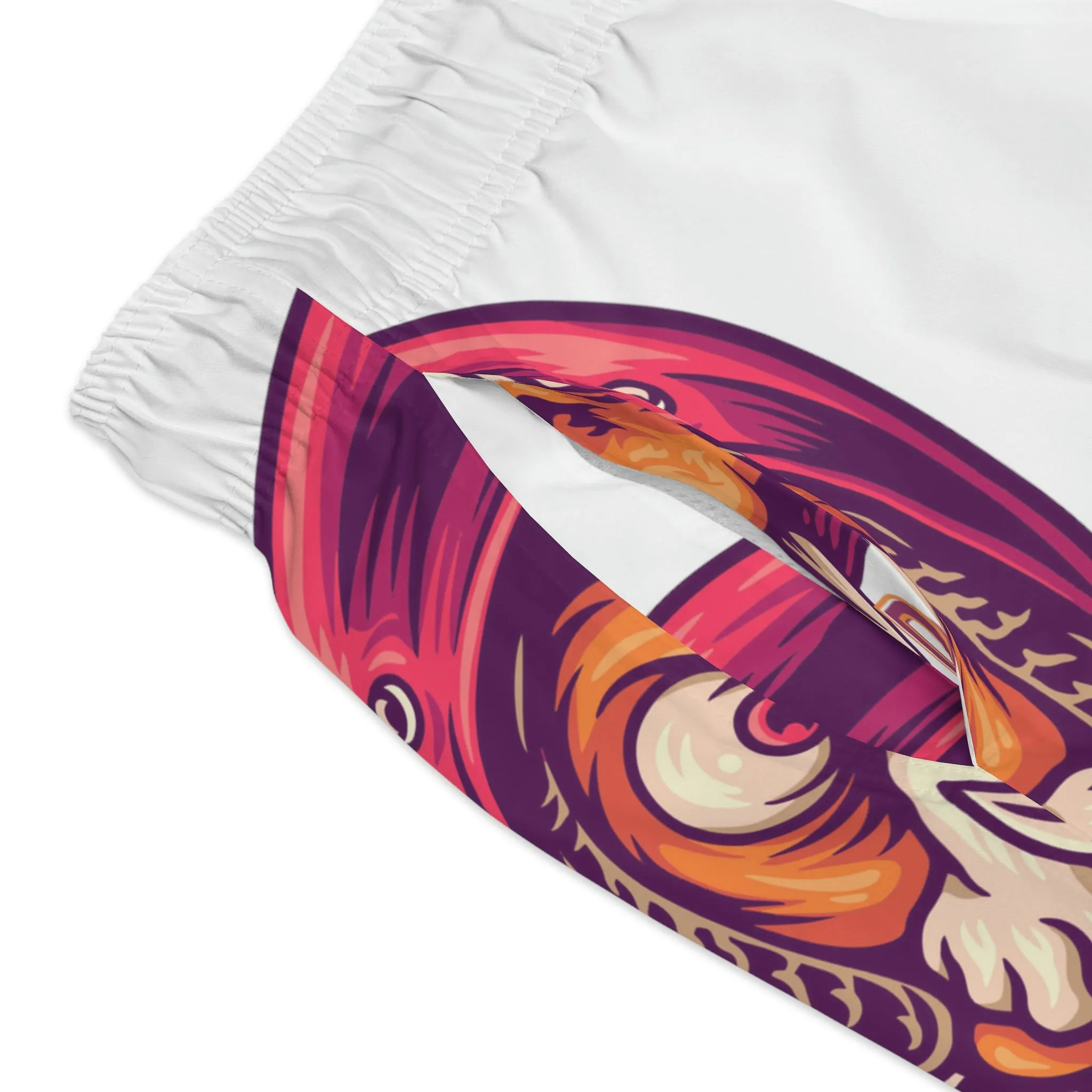 Biker Dog POD Swim Trunks (AOP)