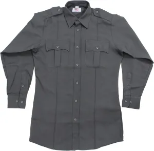 First Class 100% Polyester Long Sleeve Men's Uniform Shirt White