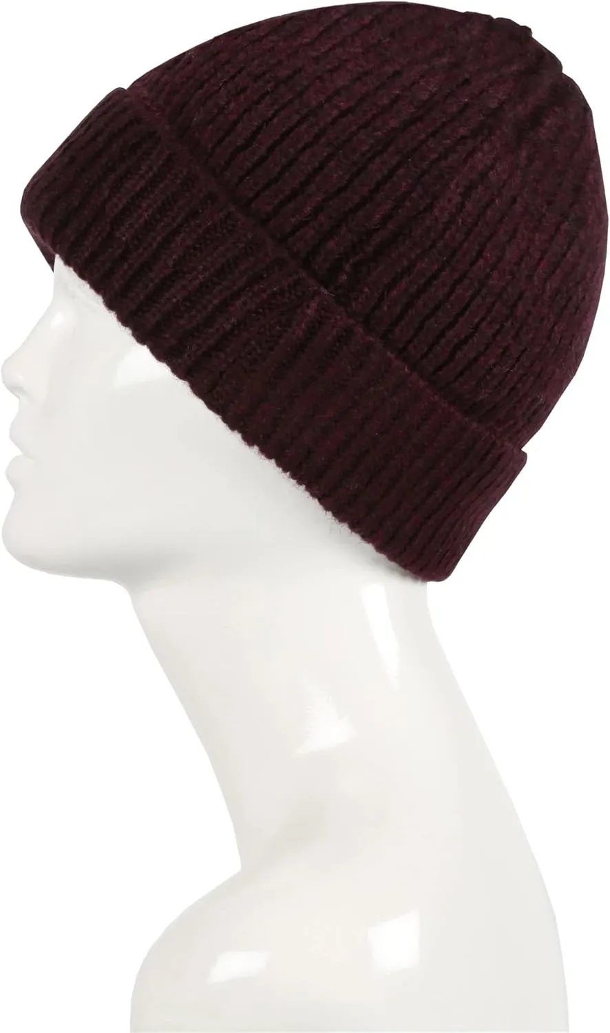 Lilax Rib Knit Women and Men's Beanie, Soft and Warm Cuff Winter Beanie Hat