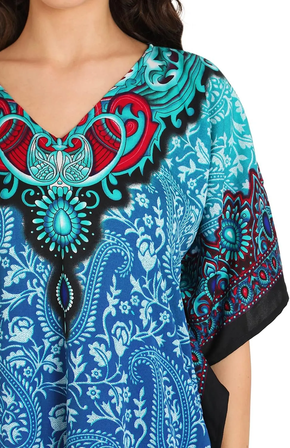 Miss Lavish London Kaftan Dresses for Women Beach Coverups Plus Size African & Dubai Kaftans Ideal for Loungewear & Swimwear