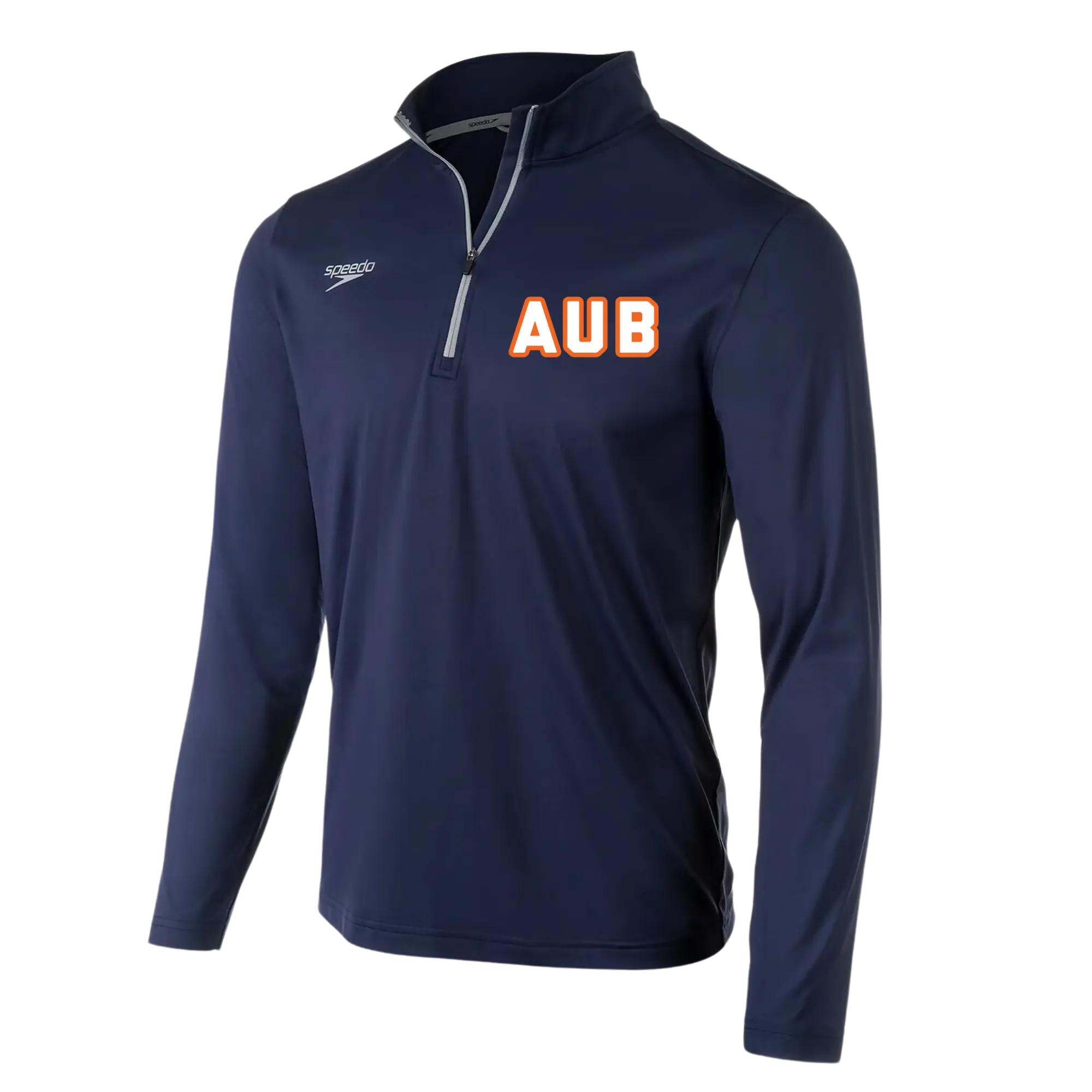 Speedo Jersey 1/4 Zip Long Sleeve T-Shirt (Customized) - Auburn Aquatics