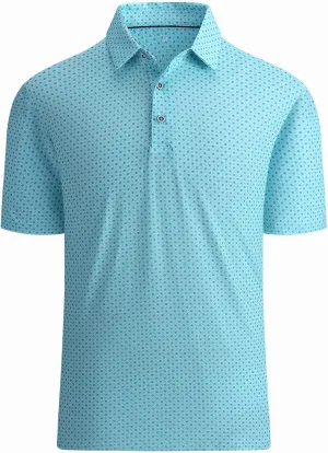 WARHORSEE Golf Polo Shirts for Men Short Sleeve Wrinkle Free 4 Way Stretch Moisture Wicking Performance Collared Tshirts